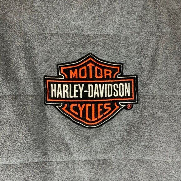 Harley-Davidson Womens Reversible Insulated Vest Size M Gray/Black Embroidered - Picture 4 of 10